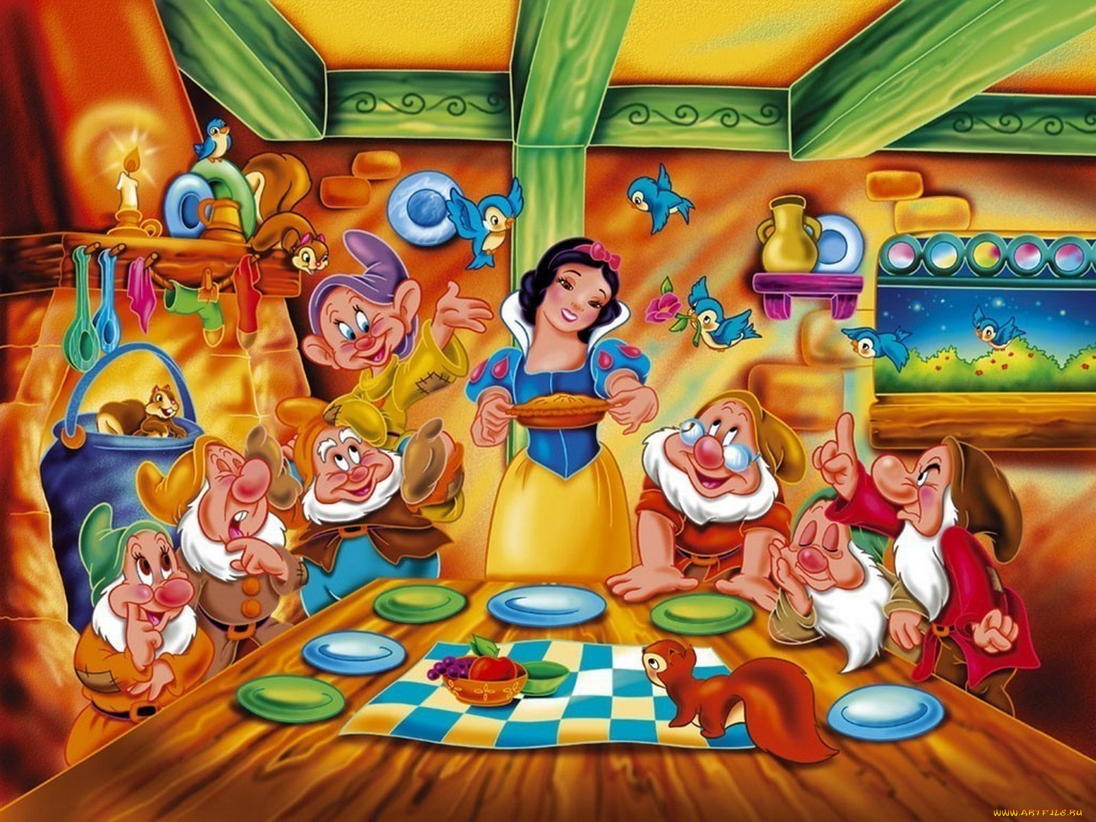 , snow, white, and, the, seven, dwarfs